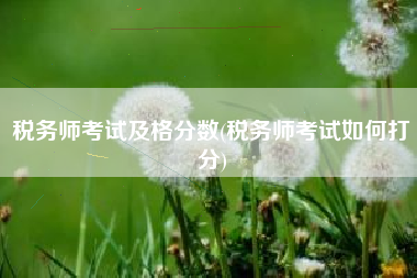 税务师考试及格分数(税务师考试如何打分)
