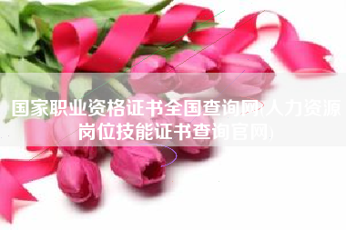 国家职业资格证书全国查询网(人力资源岗位技能证书查询官网)