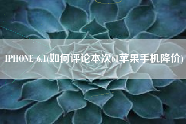 详细阅读:IPHONE 6.1(如何评论本次61苹果手机降价) IPHONE 6.1(如何评论本次61苹果手机降价)