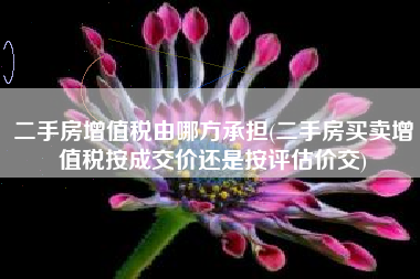 详细阅读:二手房增值税由哪方承担(二手房买卖增值税按成交价还是按评估价交) 二手房增值税由哪方承担(二手房买卖增值税按成交价还是按评估价交)