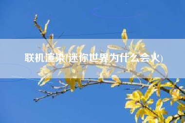 联机渲染(迷你世界为什么会火)