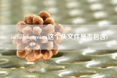 includeiostream(这个头文件是否包含)