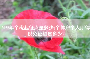 详细阅读:2022年个税起征点是多少(个体户个人所得税免征额是多少) 2022年个税起征点是多少(个体户个人所得税免征额是多少)