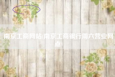 详细阅读:南京工商网站(南京工商银行周六营业网点) 南京工商网站(南京工商银行周六营业网点)