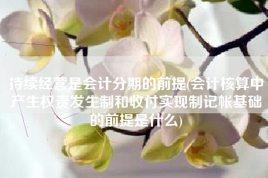 持续经营是会计分期的前提(会计核算中产生权责发生制和收付实现制记帐基础的前提是什么)