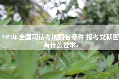 2022年全国司法考试报名条件(报考女狱警有什么要求)