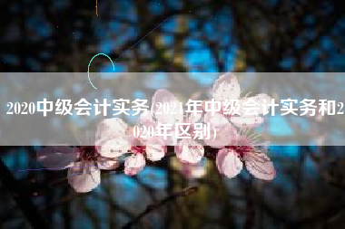 2020中级会计实务(2021年中级会计实务和2020年区别)