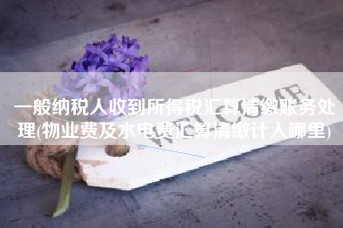 一般纳税人收到所得税汇算清缴账务处理(物业费及水电费汇算清缴计入哪里)