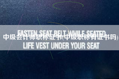 中级会计师职称证书(中级职称有证书吗)