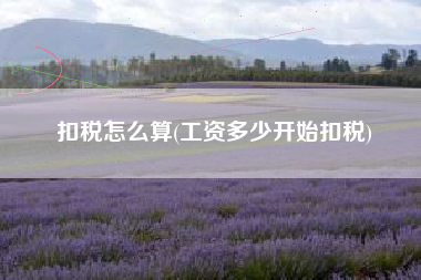 详细阅读:扣税怎么算(工资多少开始扣税) 扣税怎么算(工资多少开始扣税)