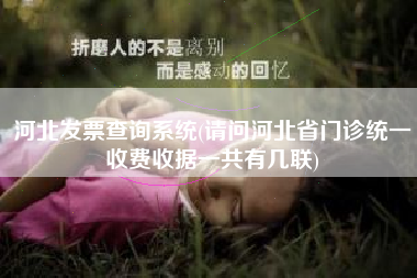 详细阅读:河北发票查询系统(请问河北省门诊统一收费收据一共有几联) 河北发票查询系统(请问河北省门诊统一收费收据一共有几联)