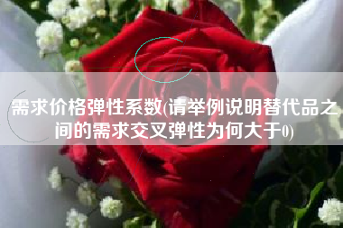 需求价格弹性系数(请举例说明替代品之间的需求交叉弹性为何大于0)