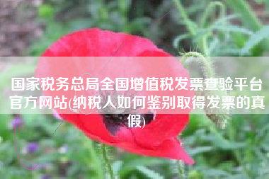 国家税务总局全国增值税发票查验平台官方网站(纳税人如何鉴别取得发票的真假)