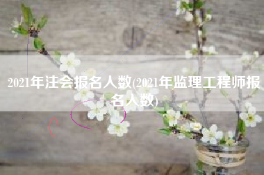 2021年注会报名人数(2021年监理工程师报名人数)