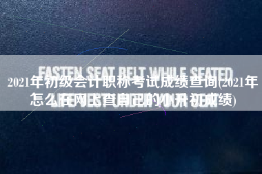 2021年初级会计职称考试成绩查询(2021年怎么在网上查自己的小升初成绩)
