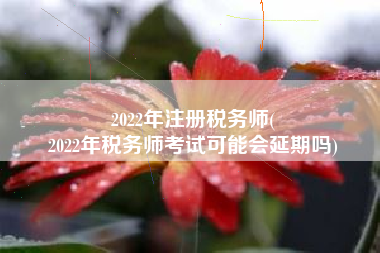 2022年注册税务师(
2022年税务师考试可能会延期吗)