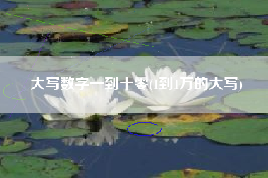 大写数字一到十零(1到1万的大写)