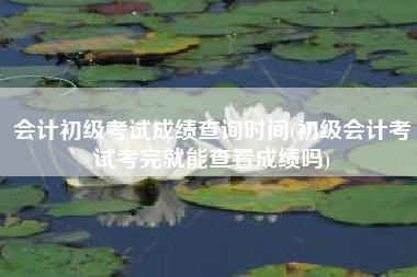 会计初级考试成绩查询时间(初级会计考试考完就能查看成绩吗)