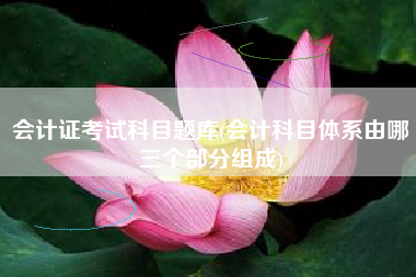会计证考试科目题库(会计科目体系由哪三个部分组成)