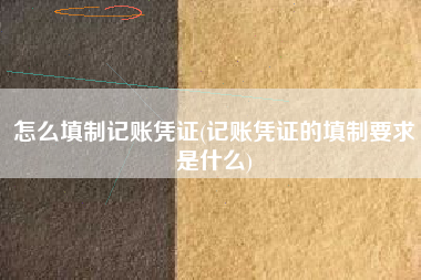 怎么填制记账凭证(记账凭证的填制要求是什么)