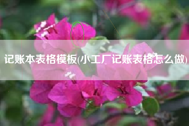 详细阅读:记账本表格模板(小工厂记账表格怎么做) 记账本表格模板(小工厂记账表格怎么做)