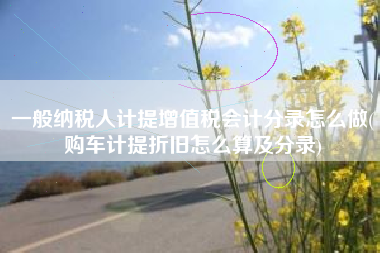 一般纳税人计提增值税会计分录怎么做(购车计提折旧怎么算及分录)