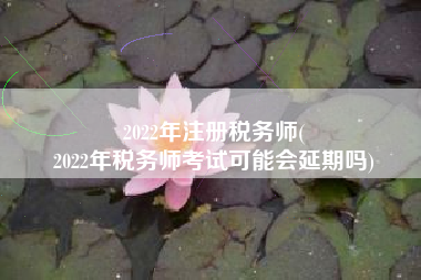 2022年注册税务师(
2022年税务师考试可能会延期吗)