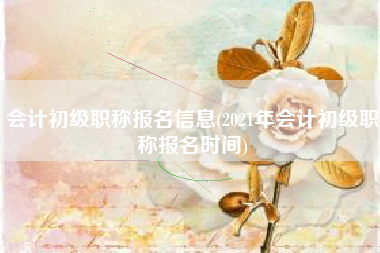 详细阅读:会计初级职称报名信息(2021年会计初级职称报名时间) 会计初级职称报名信息(2021年会计初级职称报名时间)