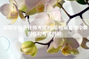 深圳中级会计师考试时间(档案管理中级报名和考试时间)
