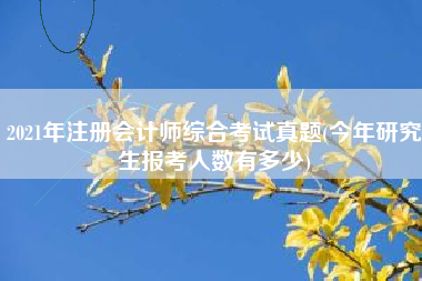 2021年注册会计师综合考试真题(今年研究生报考人数有多少)