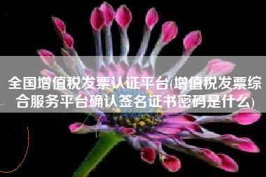 全国增值税发票认证平台(增值税发票综合服务平台确认签名证书密码是什么)