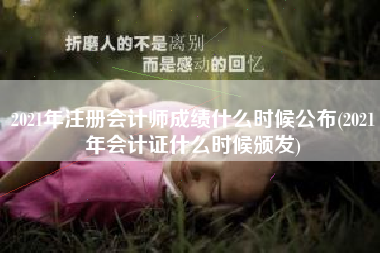 2021年注册会计师成绩什么时候公布(2021年会计证什么时候颁发)