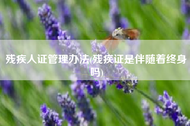 残疾人证管理办法(残疾证是伴随着终身吗)