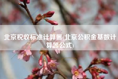 详细阅读:北京税收标准计算器(北京公积金基数计算器公式) 北京税收标准计算器(北京公积金基数计算器公式)