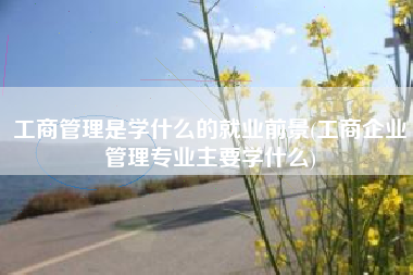 工商管理是学什么的就业前景(工商企业管理专业主要学什么)
