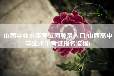 山西学业水平考试网登录入口(山西高中学业水平考试报名流程)