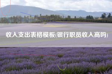 收入支出表格模板(银行职员收入高吗)