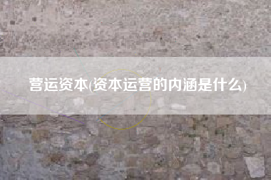营运资本(资本运营的内涵是什么)