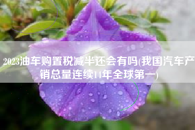 详细阅读:2023油车购置税减半还会有吗(我国汽车产销总量连续14年全球第一) 2023油车购置税减半还会有吗(我国汽车产销总量连续14年全球第一)