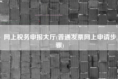 网上税务申报大厅(普通发票网上申请步骤)