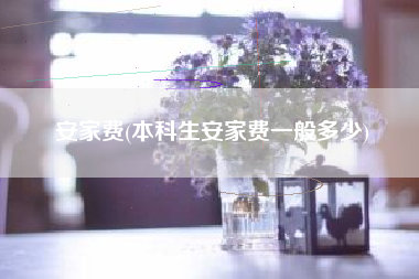 安家费(本科生安家费一般多少)