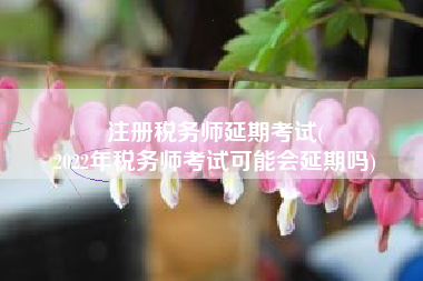 注册税务师延期考试(
2022年税务师考试可能会延期吗)