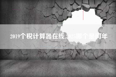 2019个税计算器在线,2025哪个是闰年