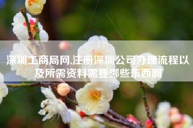 深圳工商局网,注册深圳公司办理流程以及所需资料需要哪些东西啊