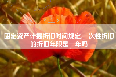 固定资产计提折旧时间规定,一次性折旧的折旧年限是一年吗