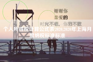 个人所得税计算公式表2020,2020年上海月度纳税标准标准