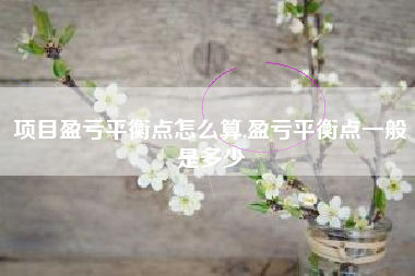 项目盈亏平衡点怎么算,盈亏平衡点一般是多少