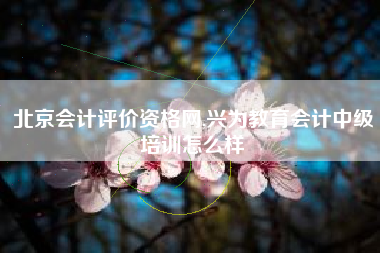 北京会计评价资格网,兴为教育会计中级培训怎么样