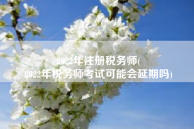2022年注册税务师(
2022年税务师考试可能会延期吗)
