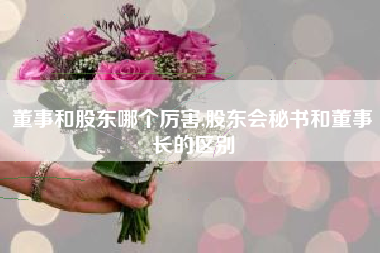 董事和股东哪个厉害,股东会秘书和董事长的区别